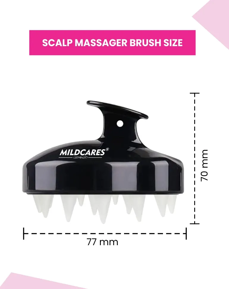 Hair Scalp Massager Brush For Hair Growth Shampoo Scrub Hair Massager Soft Silicone Head Massager Scalp Scrubber Exfoliator,Anti-Dandruff Hair Scalp Massager Brush