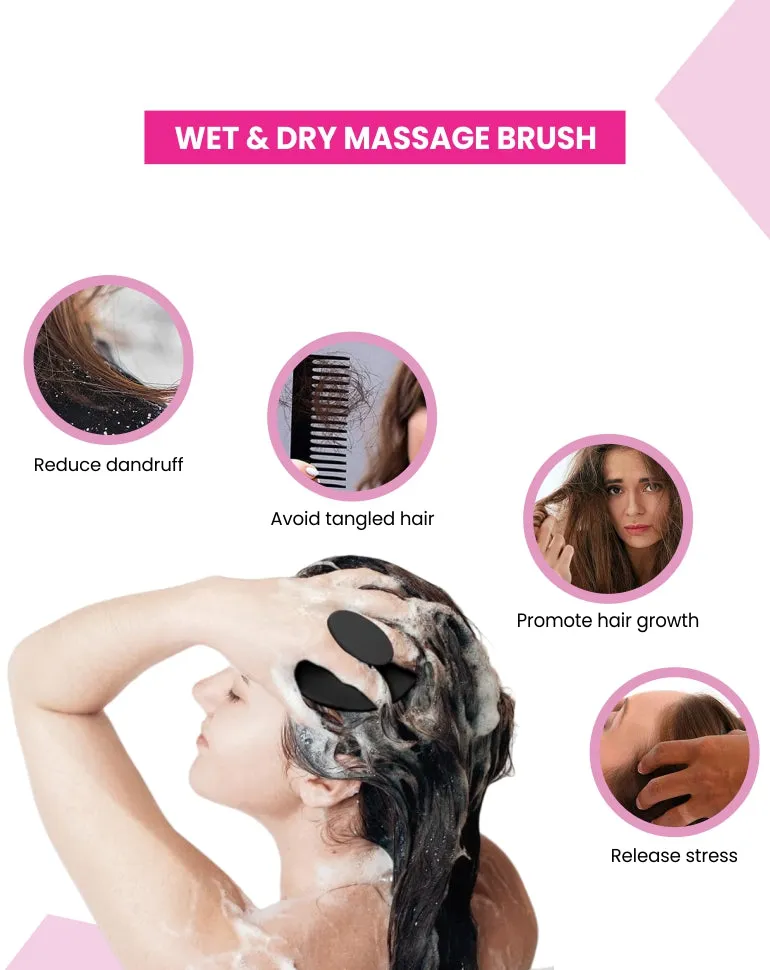 Hair Scalp Massager Brush For Hair Growth Shampoo Scrub Hair Massager Soft Silicone Head Massager Scalp Scrubber Exfoliator,Anti-Dandruff Hair Scalp Massager Brush