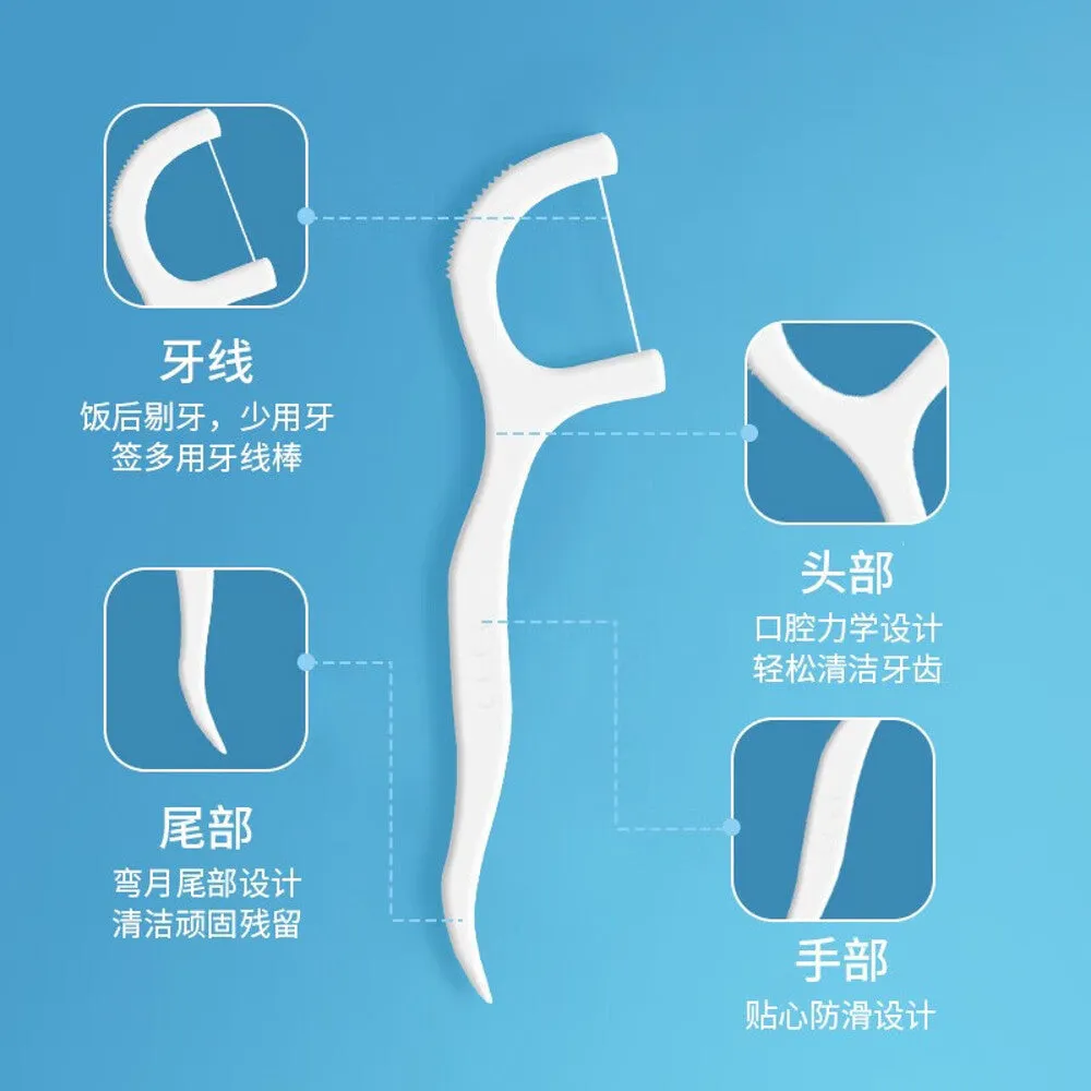 Hai's Hainuo Dental Floss Picks - 50 Pieces Box