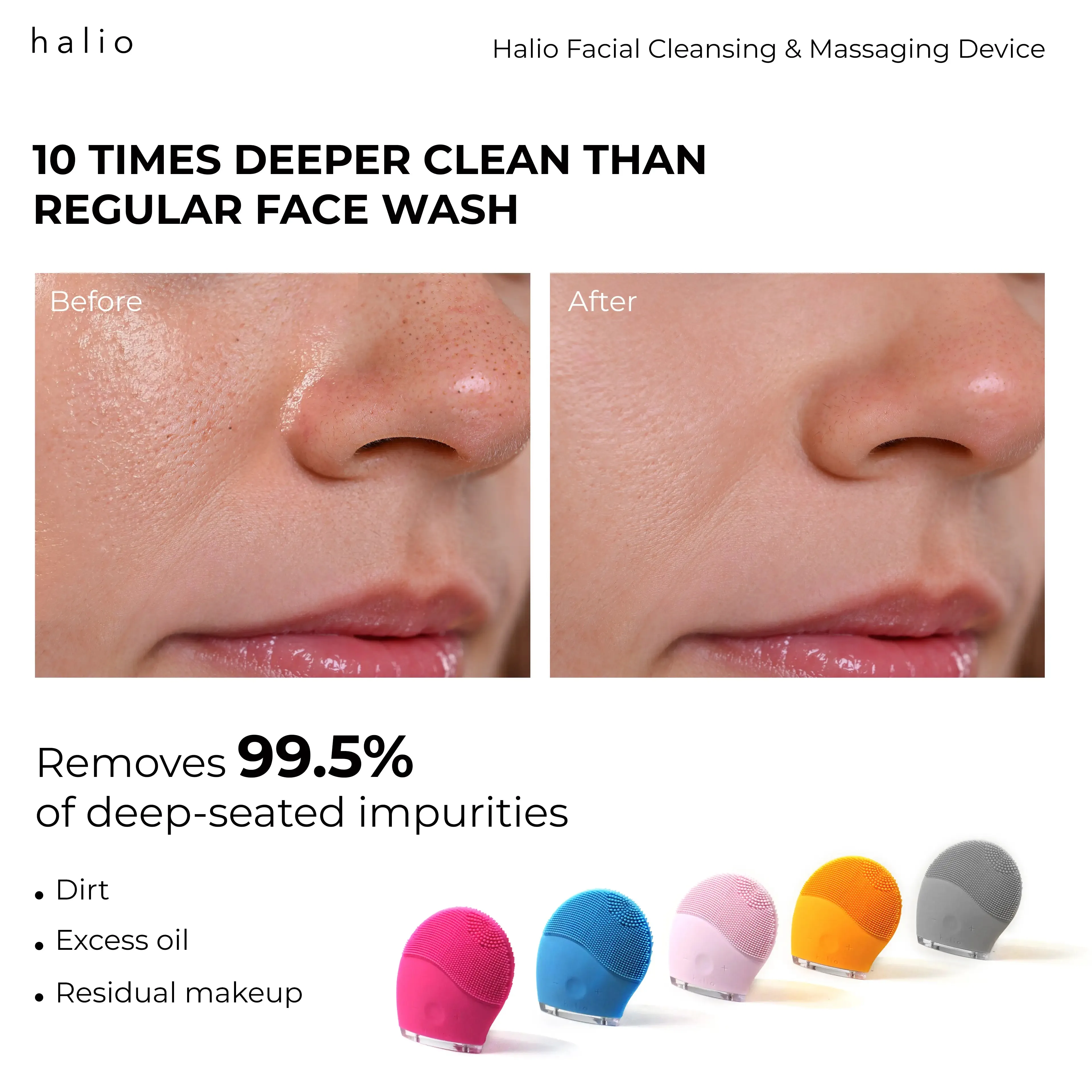 Halio Facial Cleansing & Massaging Device