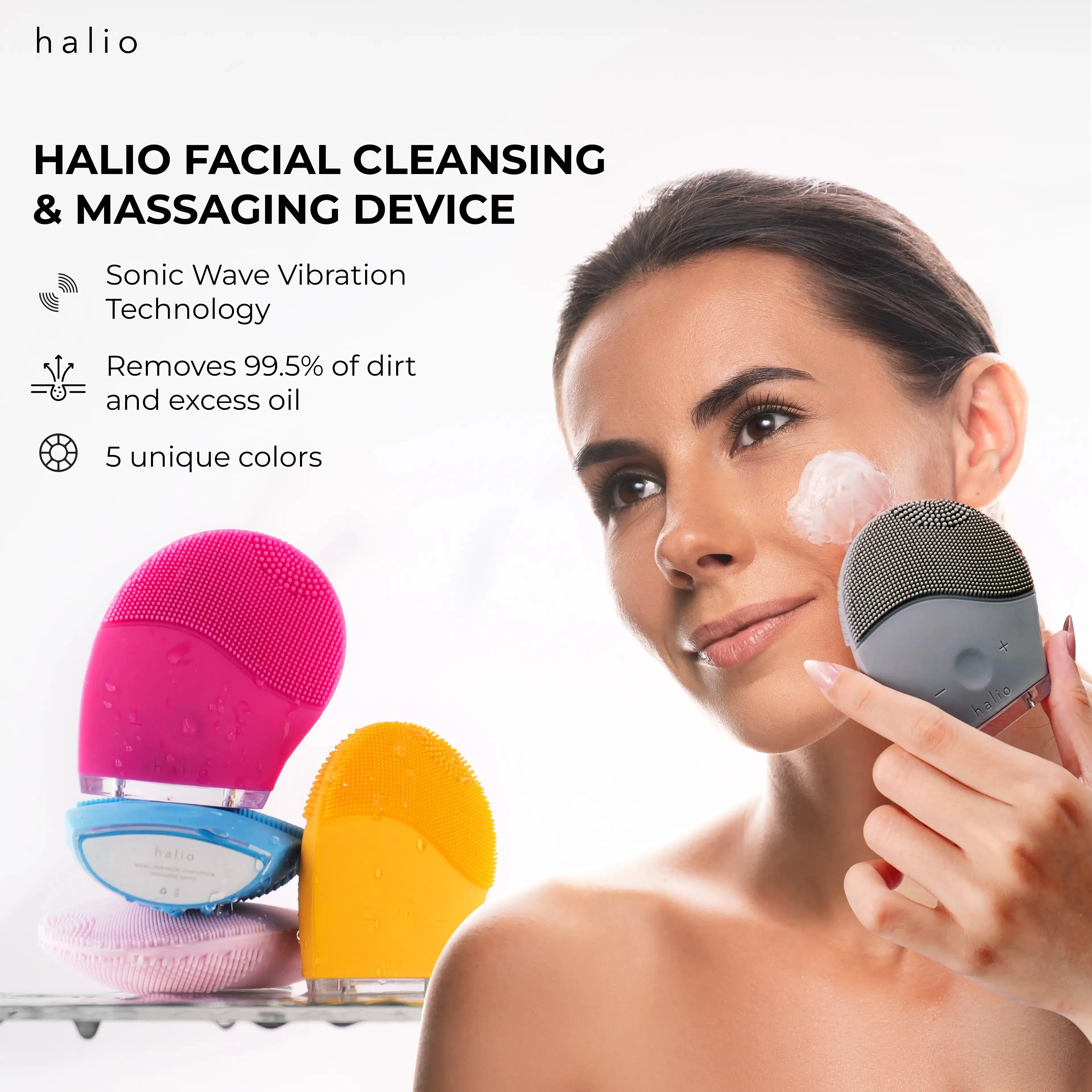 Halio Facial Cleansing & Massaging Device