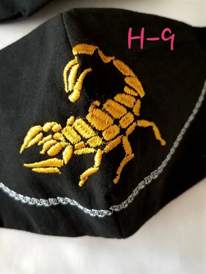 Handmade Embroidered Face Mask
