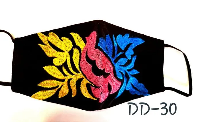 Handmade Embroidered Face Mask