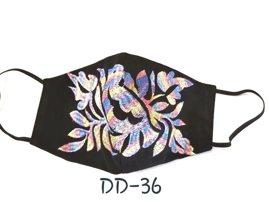 Handmade Embroidered Face Mask