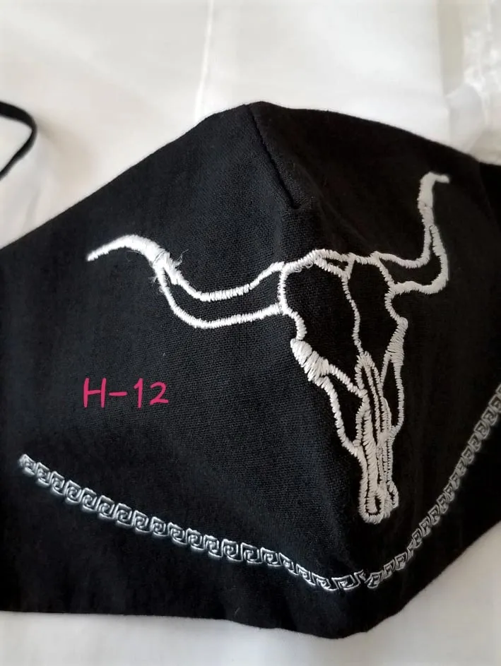 Handmade Embroidered Face Mask