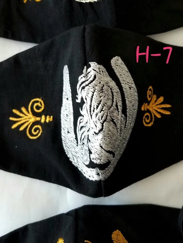 Handmade Embroidered Face Mask