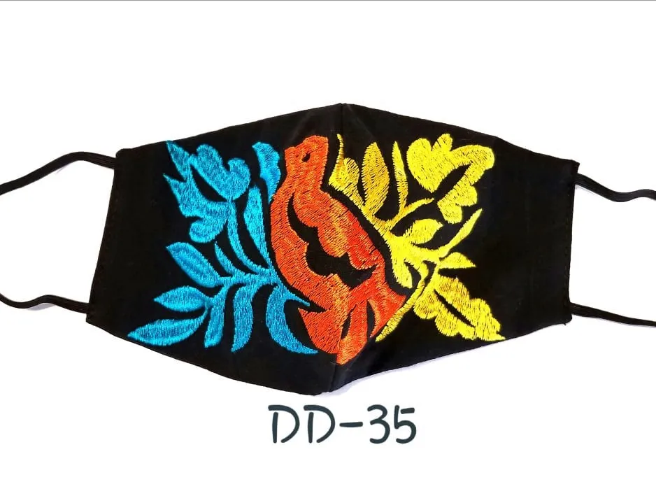 Handmade Embroidered Face Mask