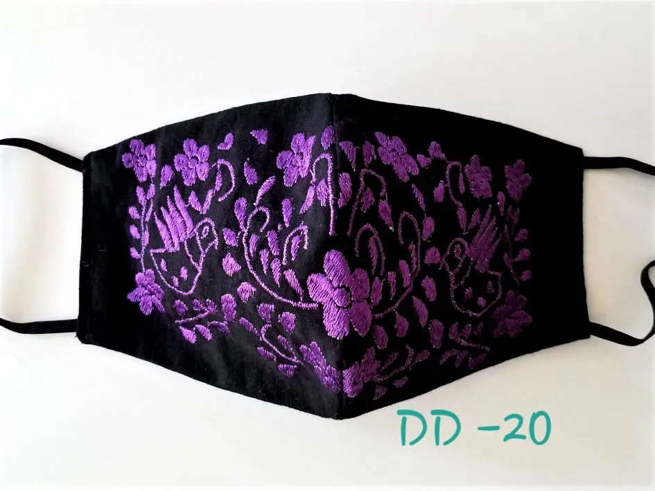 Handmade Embroidered Face Mask