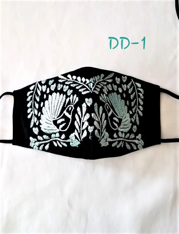 Handmade Embroidered Face Mask