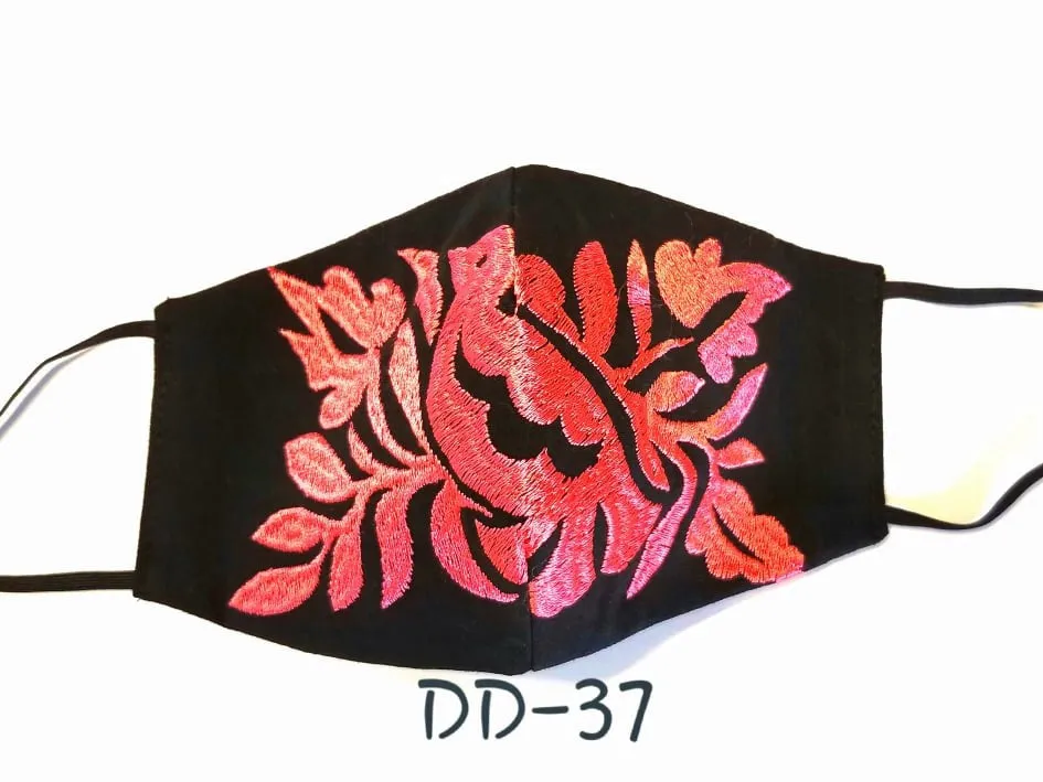 Handmade Embroidered Face Mask