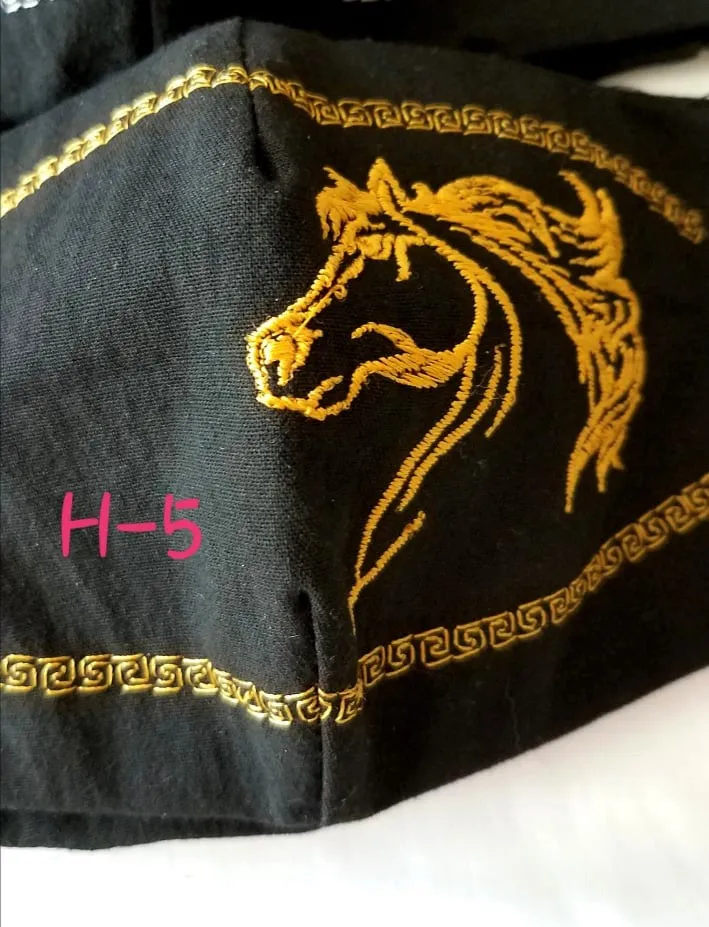 Handmade Embroidered Face Mask