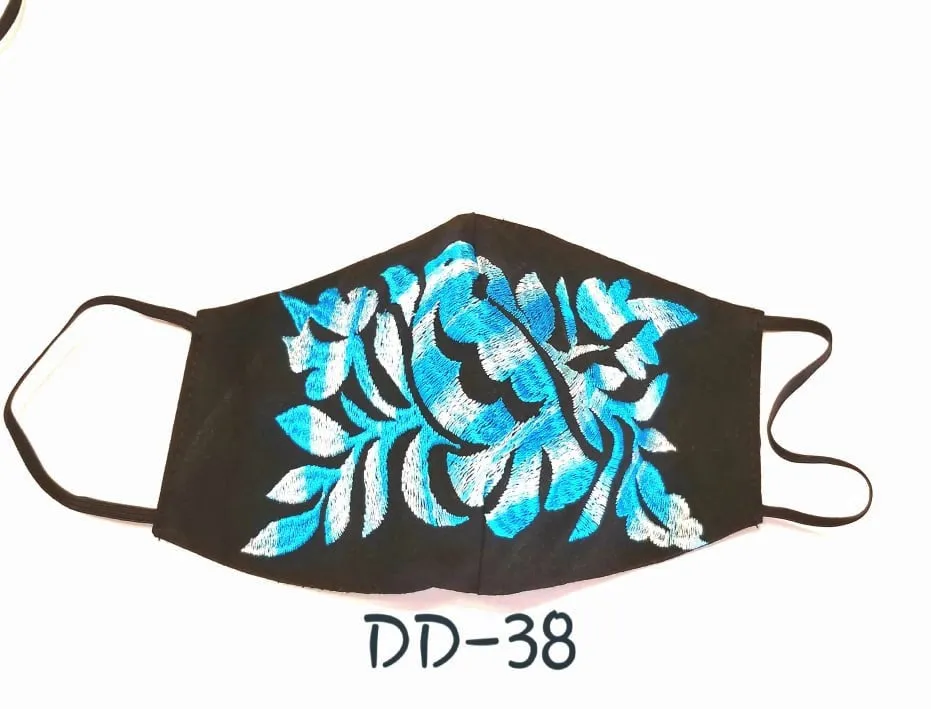 Handmade Embroidered Face Mask
