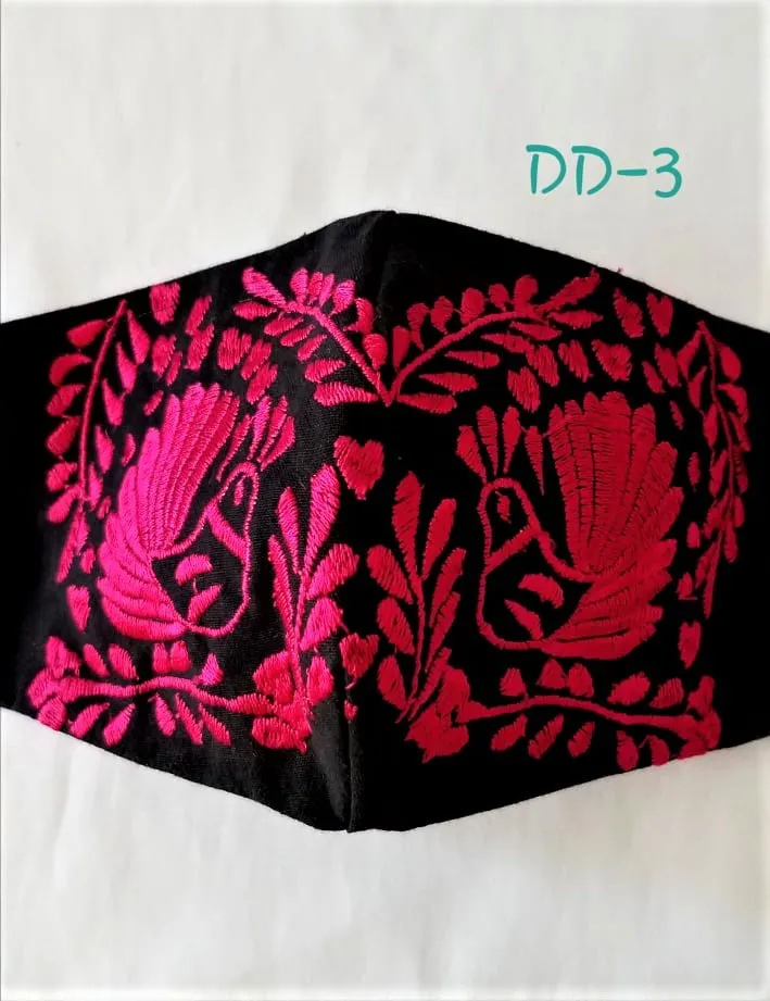 Handmade Embroidered Face Mask