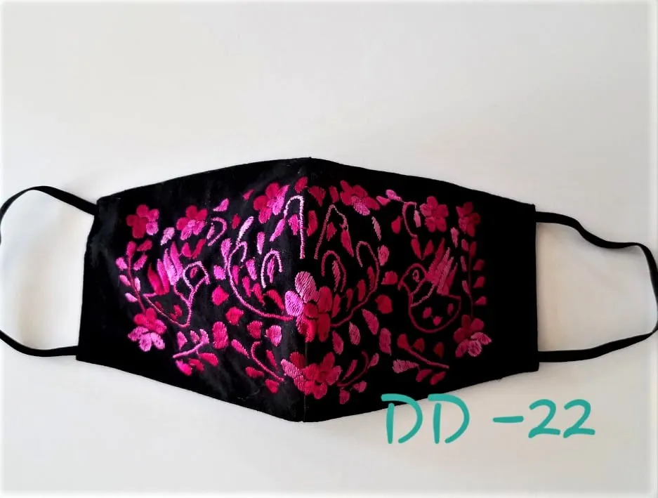 Handmade Embroidered Face Mask
