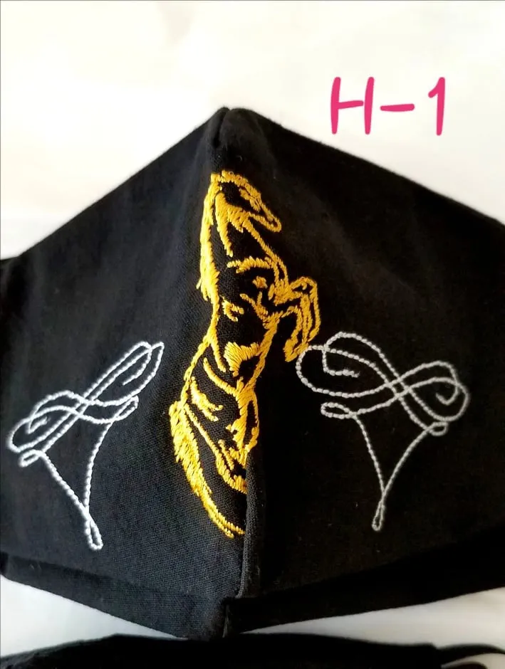 Handmade Embroidered Face Mask