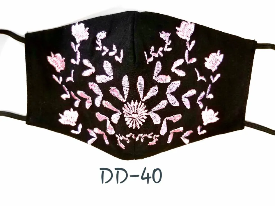 Handmade Embroidered Face Mask