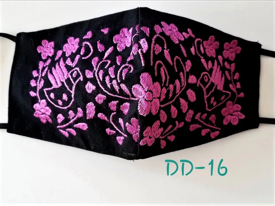 Handmade Embroidered Face Mask