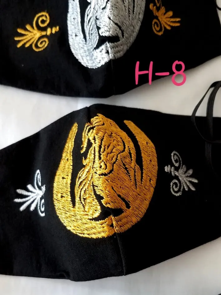 Handmade Embroidered Face Mask