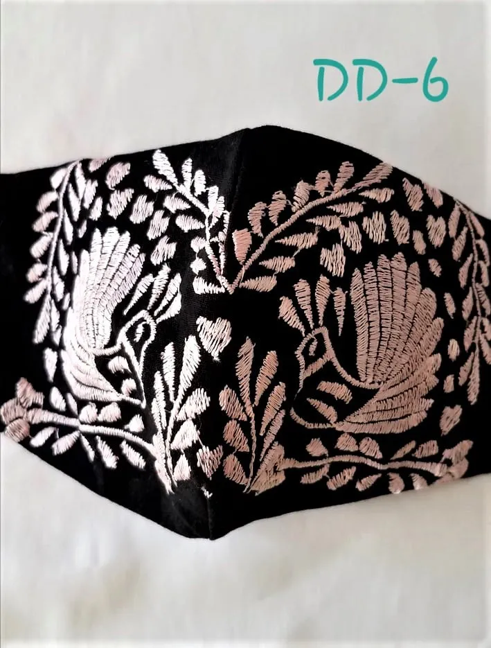 Handmade Embroidered Face Mask