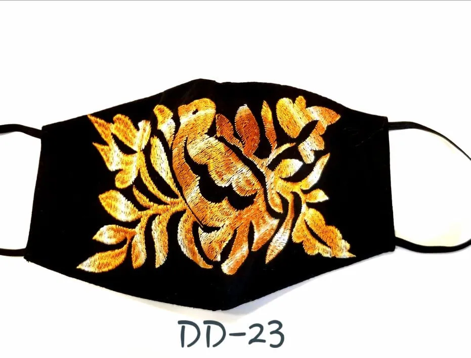 Handmade Embroidered Face Mask