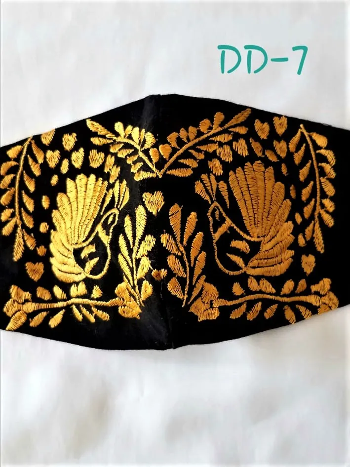 Handmade Embroidered Face Mask