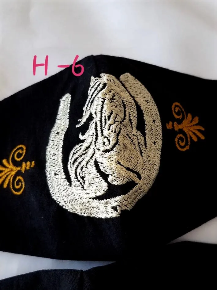 Handmade Embroidered Face Mask