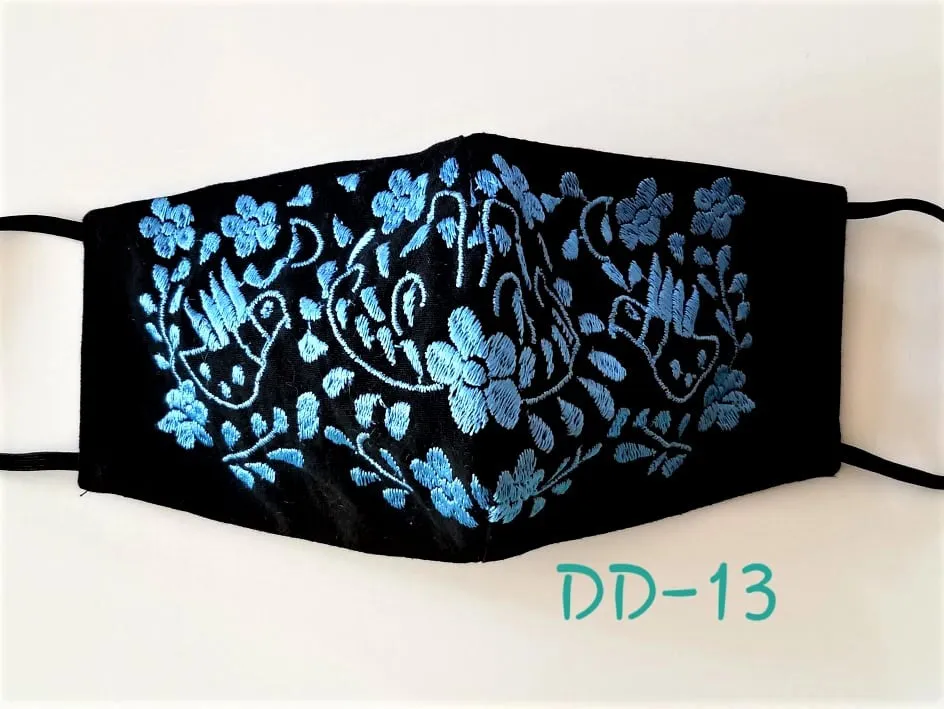 Handmade Embroidered Face Mask