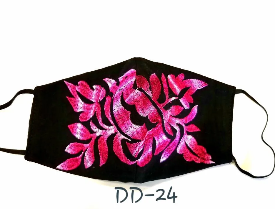 Handmade Embroidered Face Mask