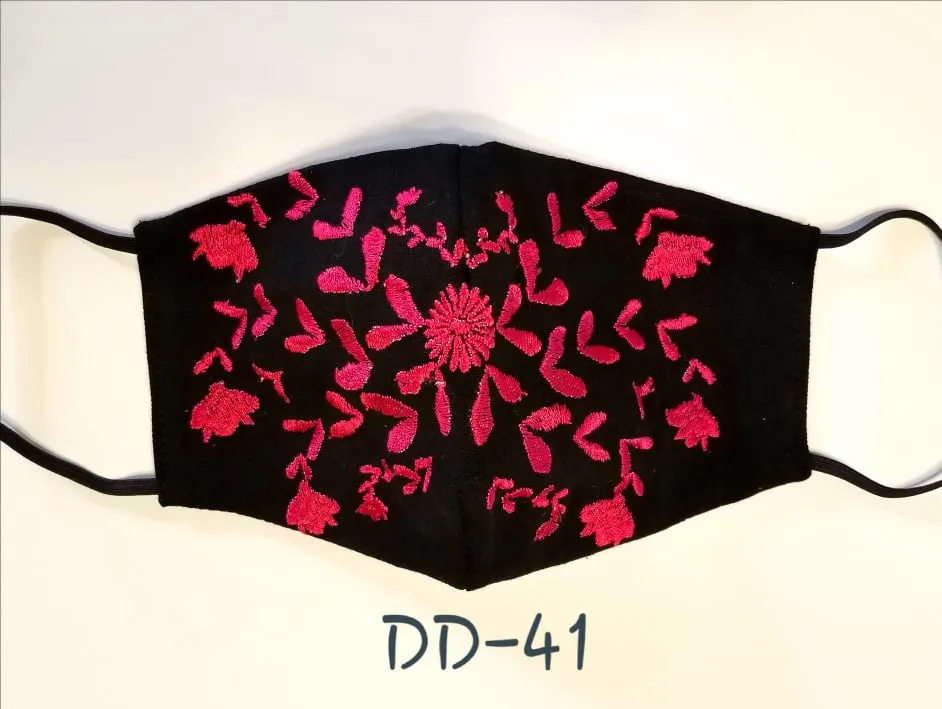 Handmade Embroidered Face Mask