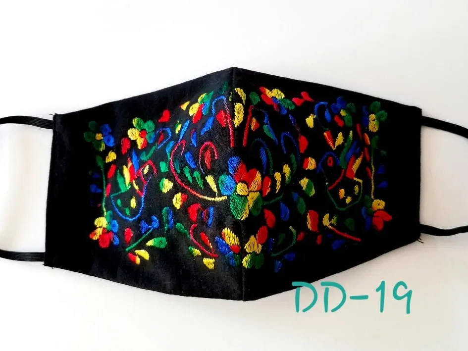 Handmade Embroidered Face Mask