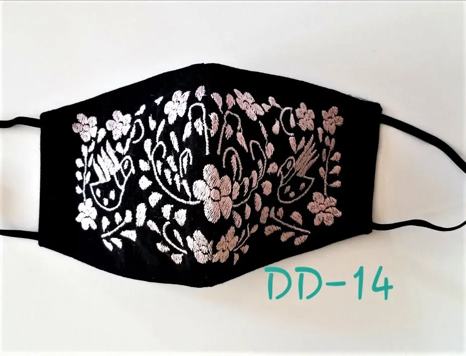 Handmade Embroidered Face Mask