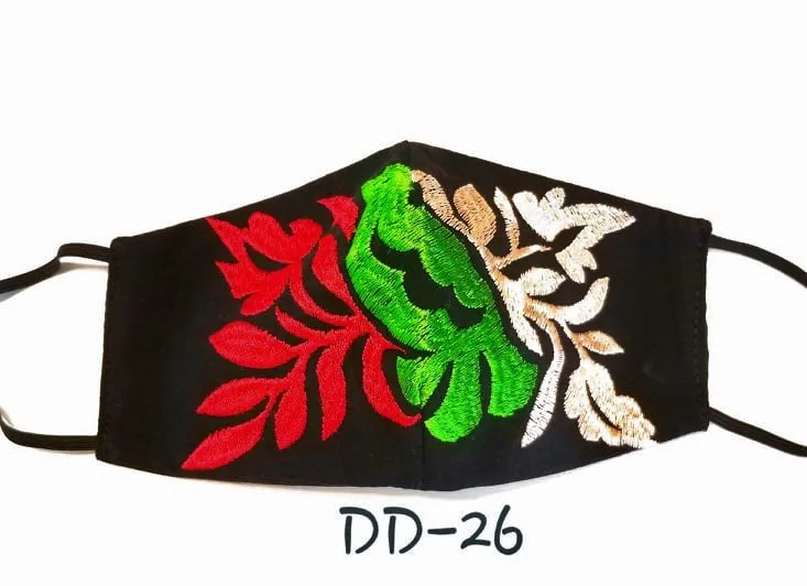 Handmade Embroidered Face Mask