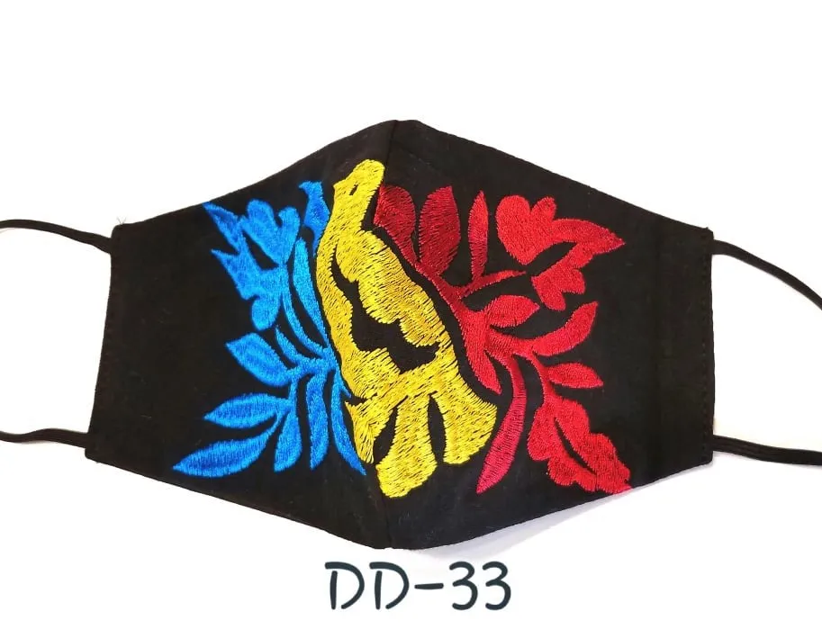 Handmade Embroidered Face Mask