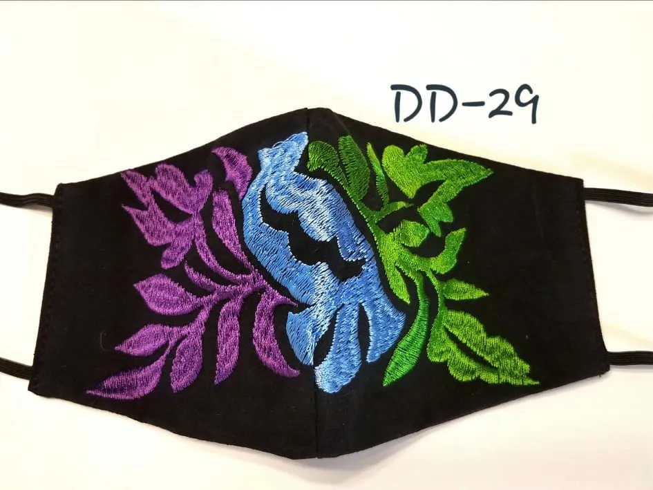 Handmade Embroidered Face Mask