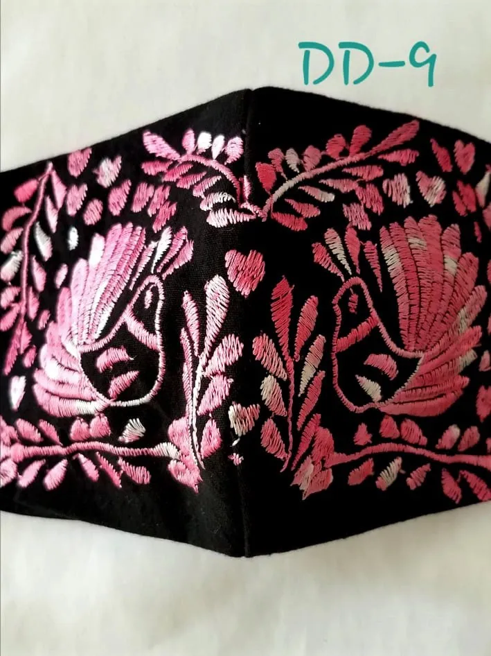 Handmade Embroidered Face Mask