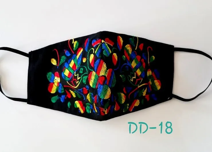 Handmade Embroidered Face Mask
