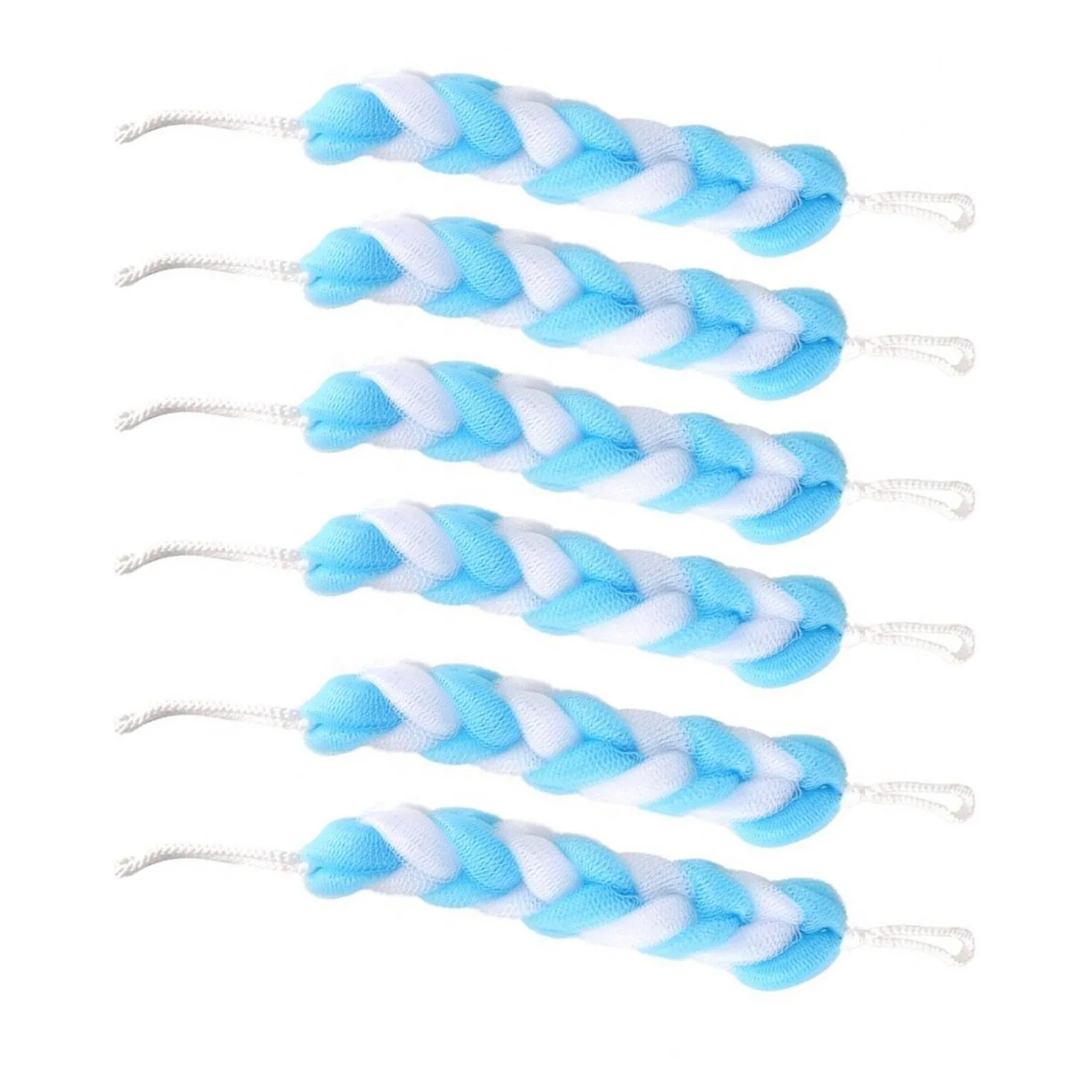Hanging Bath Shower Loofah Sponge, Small (6 Pcs)