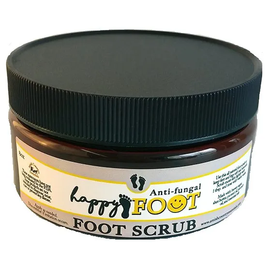 HAPPY FOOT Anti Fungal Scrub - All Natural Brown Sugar & Essential Oils