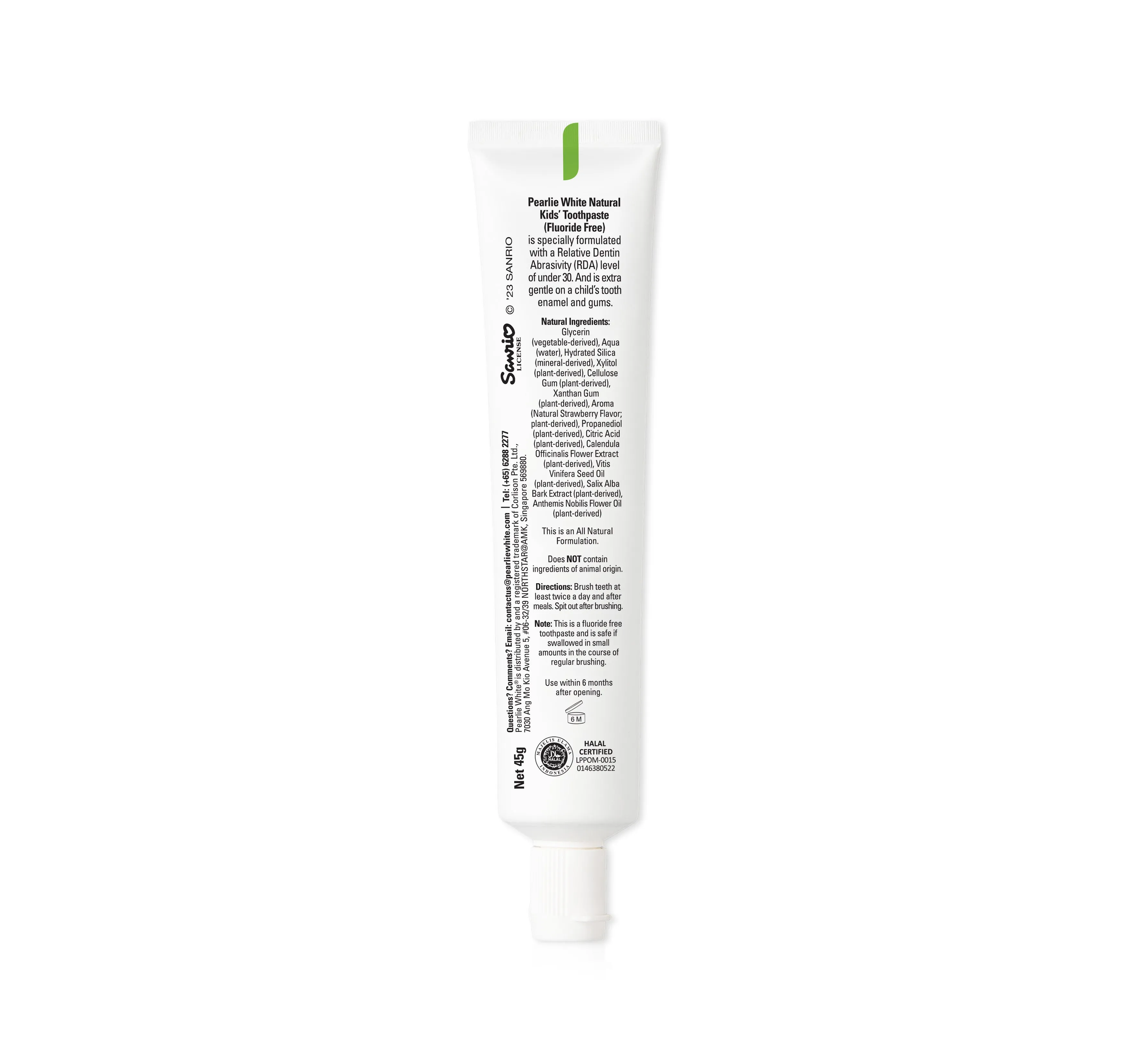 Hello Kitty All Natural Enamel Safe Kids Toothpaste 45gm - Strawberry