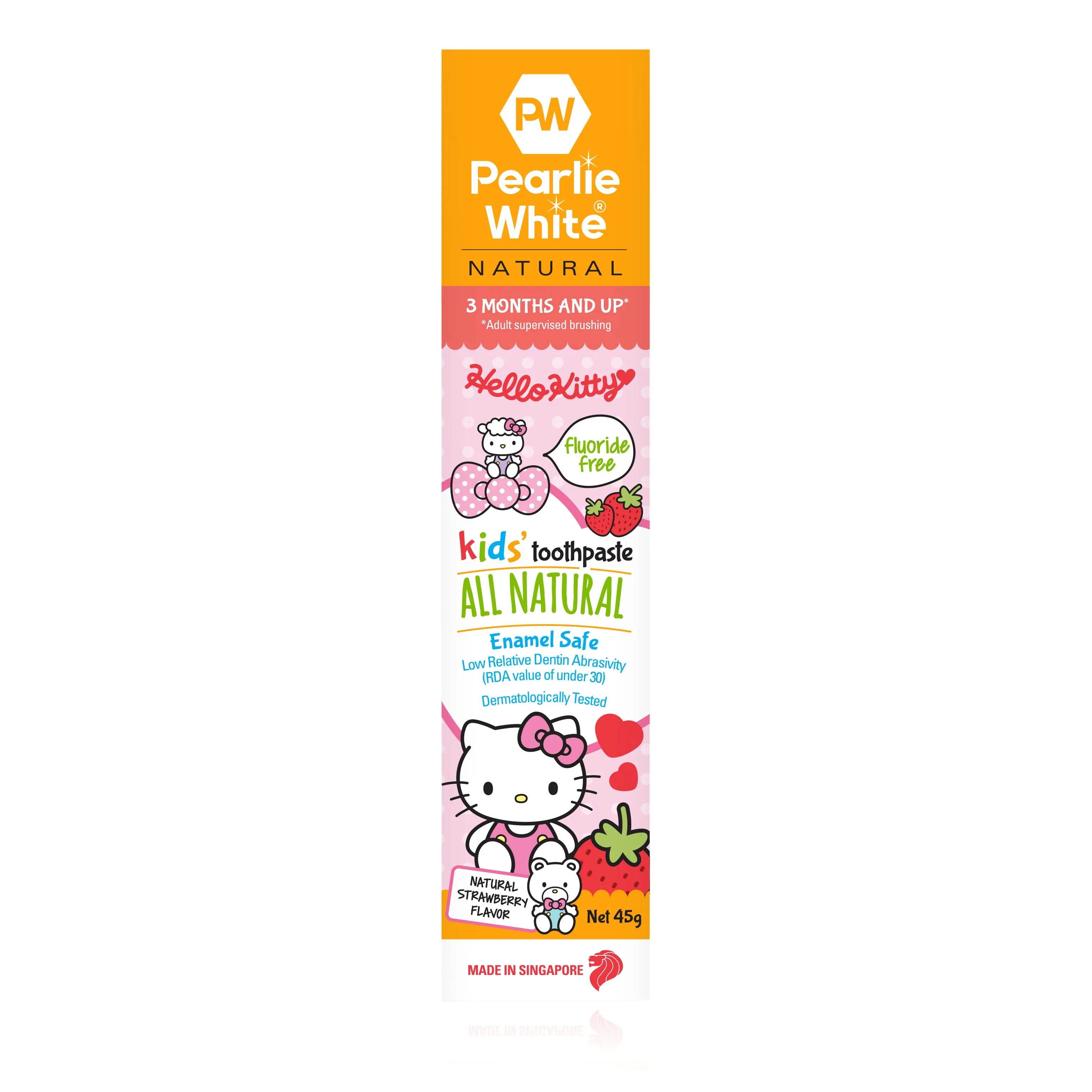 Hello Kitty All Natural Enamel Safe Kids Toothpaste 45gm - Strawberry