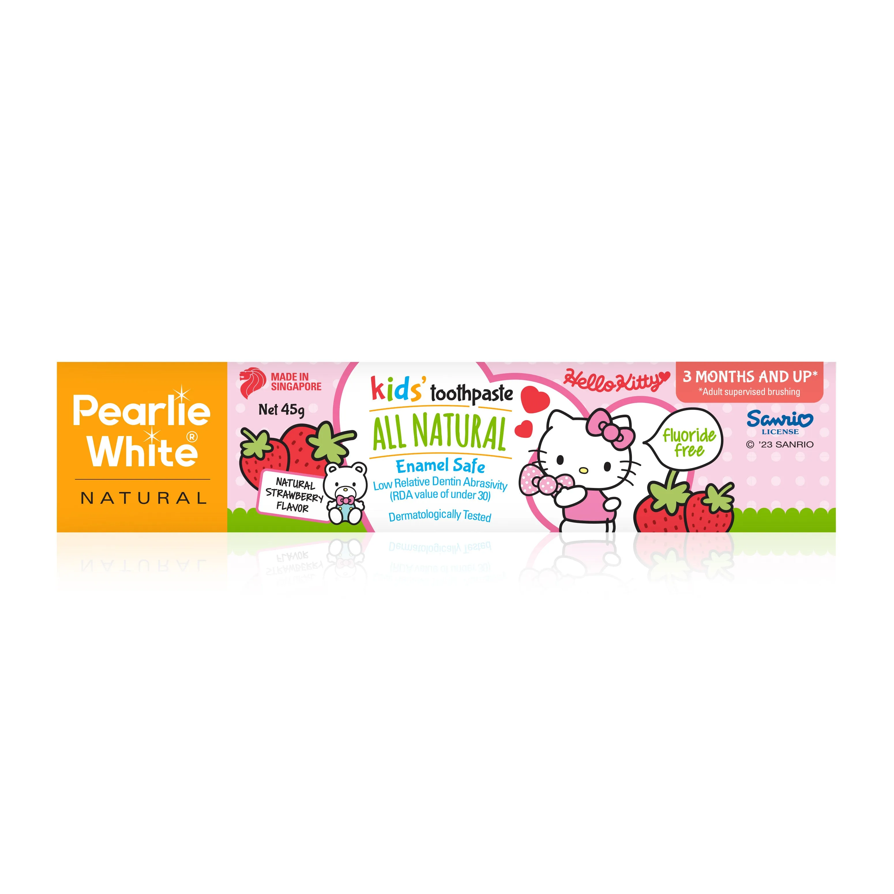 Hello Kitty All Natural Enamel Safe Kids Toothpaste 45gm - Strawberry