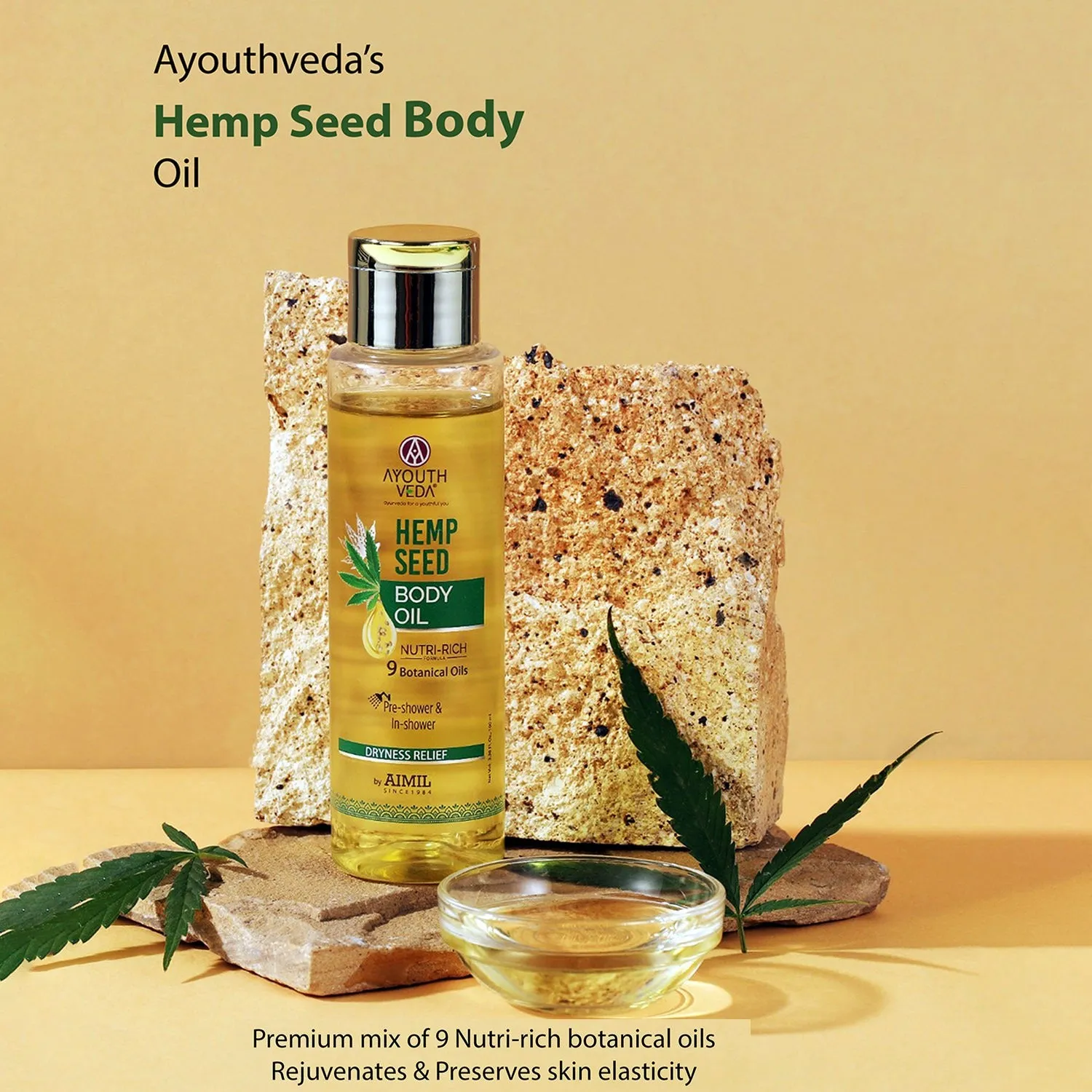 Hemp Seed Body Oil 100ml (Pre Shower & In Shower)