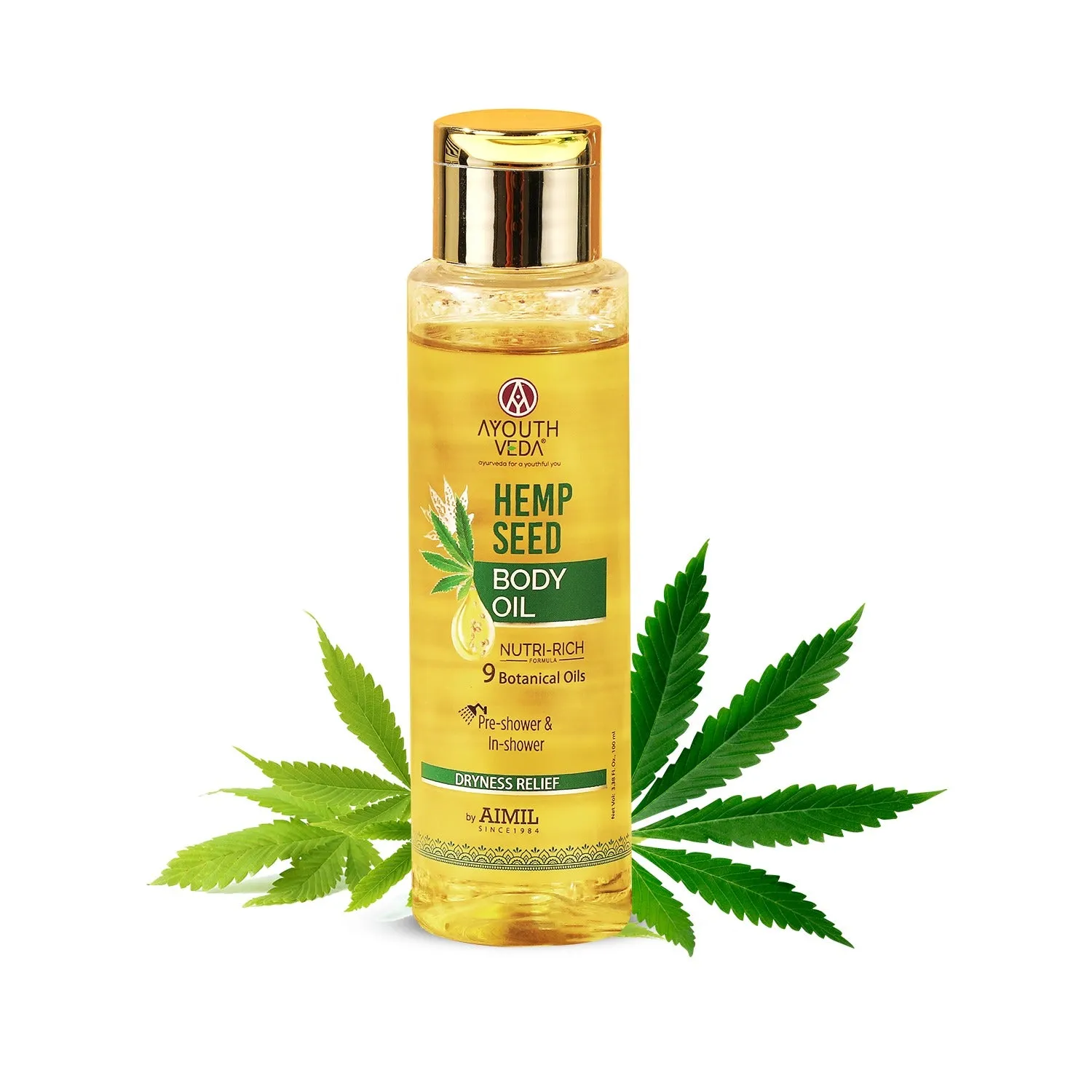 Hemp Seed Body Oil 100ml (Pre Shower & In Shower)