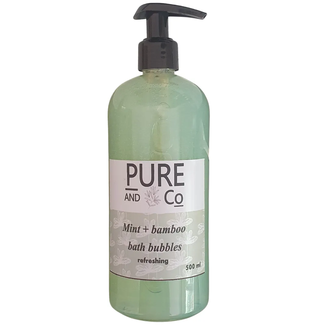 Herbal - Mint   Bamboo Bath Bubbles