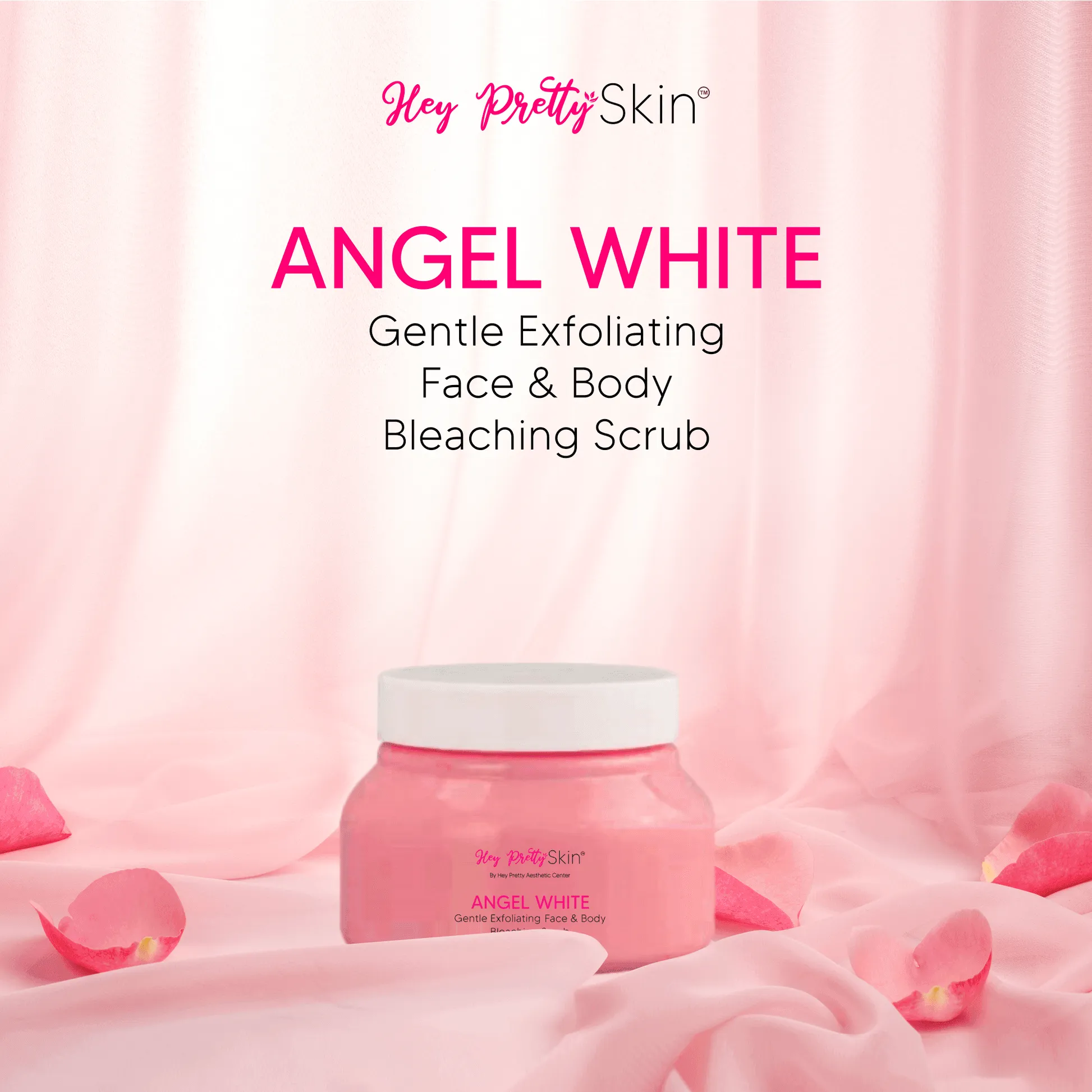 Hey Pretty Skin Angel White Face & Body Bleaching Scrub - 250ml