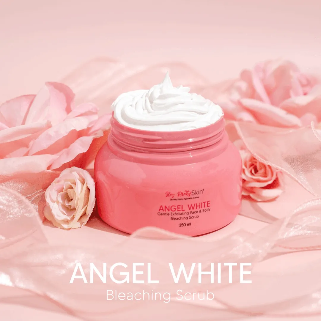 Hey Pretty Skin Angel White Face & Body Bleaching Scrub - 250ml