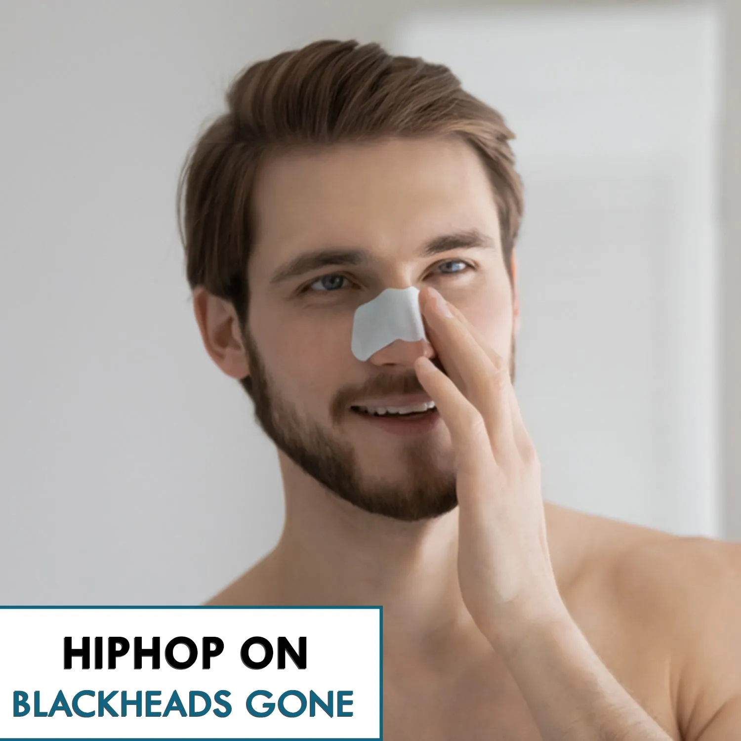 HipHop Blackhead Remover Nose Strips for Men (Activated Charcoal, 6 Strips)   Bikini & Underarm Wax Strips (Argan Oil, 12 Strips)