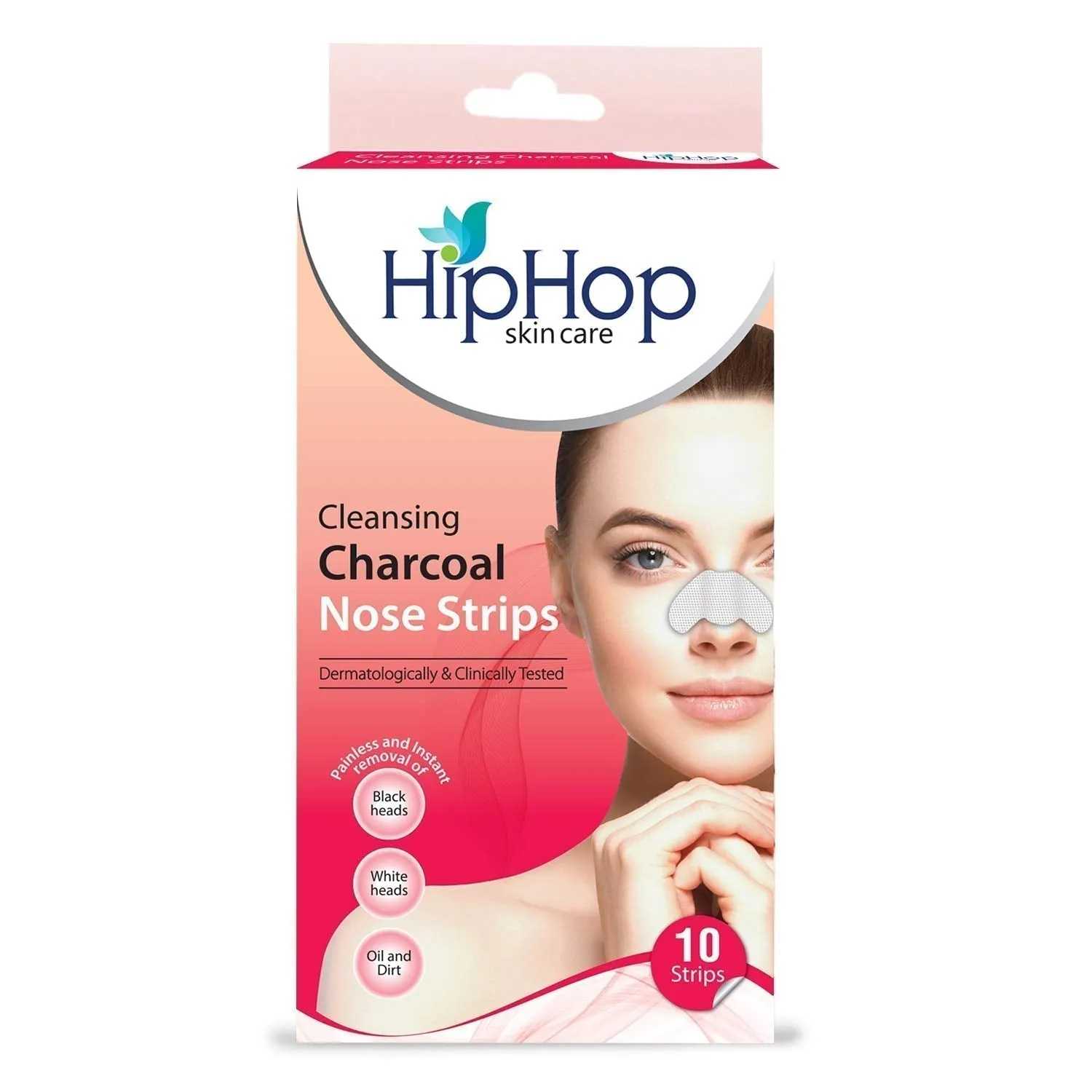 HipHop Blackhead Remover Nose Strips for Women (Activated Charcoal, 10 Strips)   Hair Removal Cream for Men (60gm)