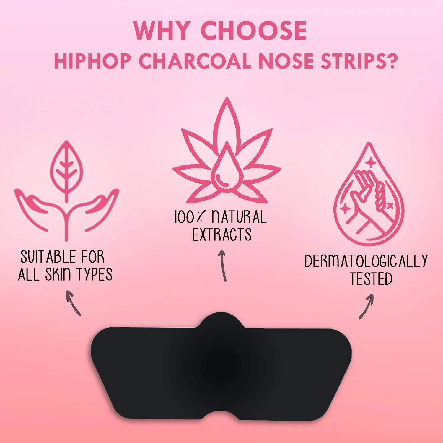 HipHop Blackhead Remover Nose Strips for Women (Activated Charcoal, 10 Strips)   Hair Removal Cream for Men (60gm)