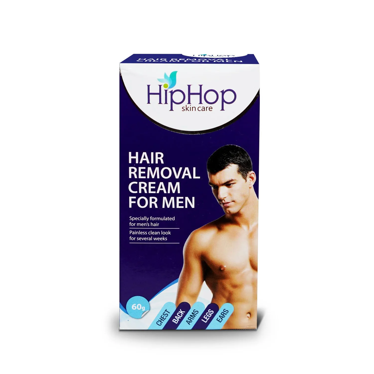 HipHop Blackhead Remover Nose Strips for Women (Activated Charcoal, 10 Strips)   Hair Removal Cream for Men (60gm)
